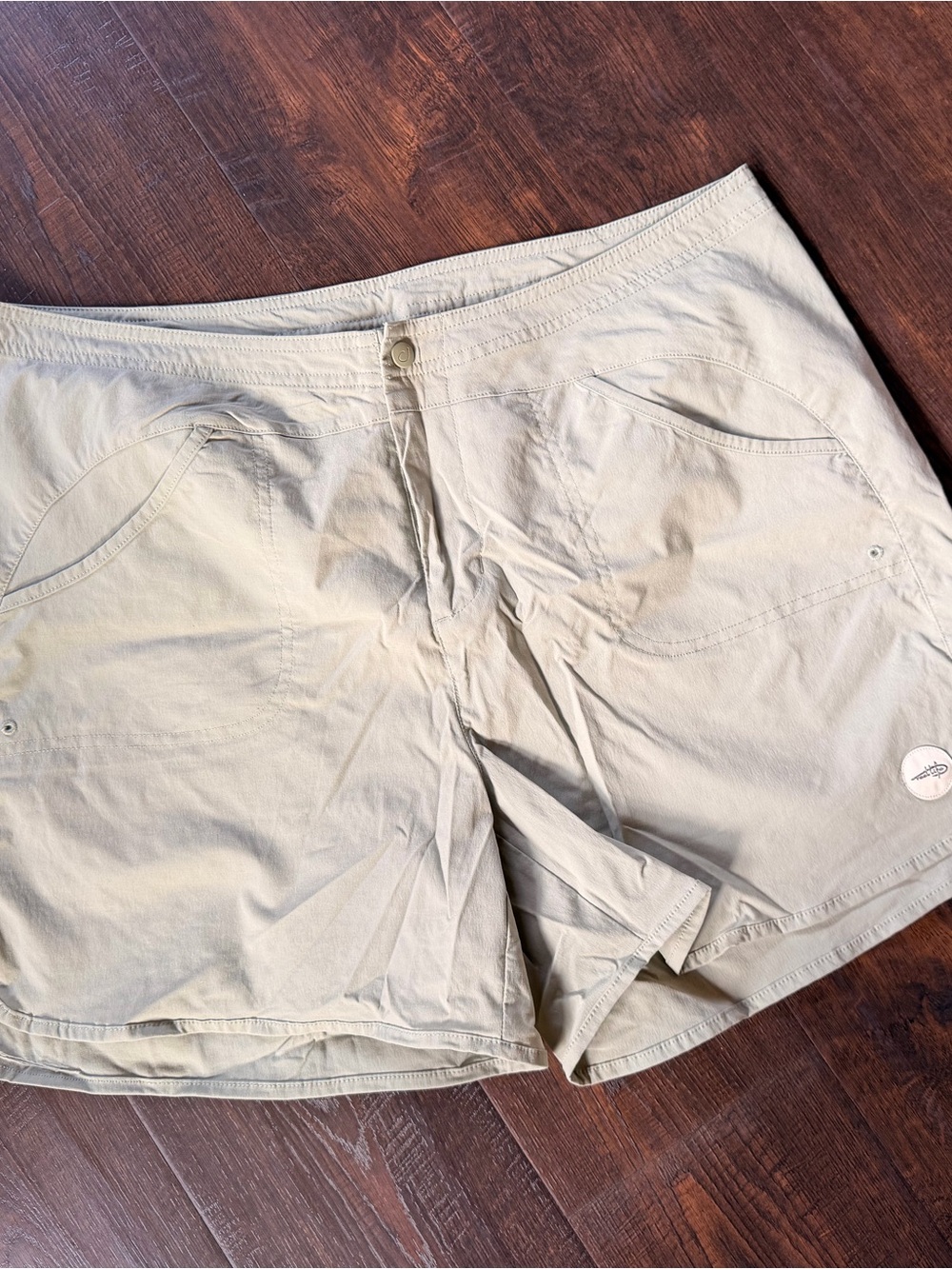 Women's Light Beige Casual Bermuda Shorts